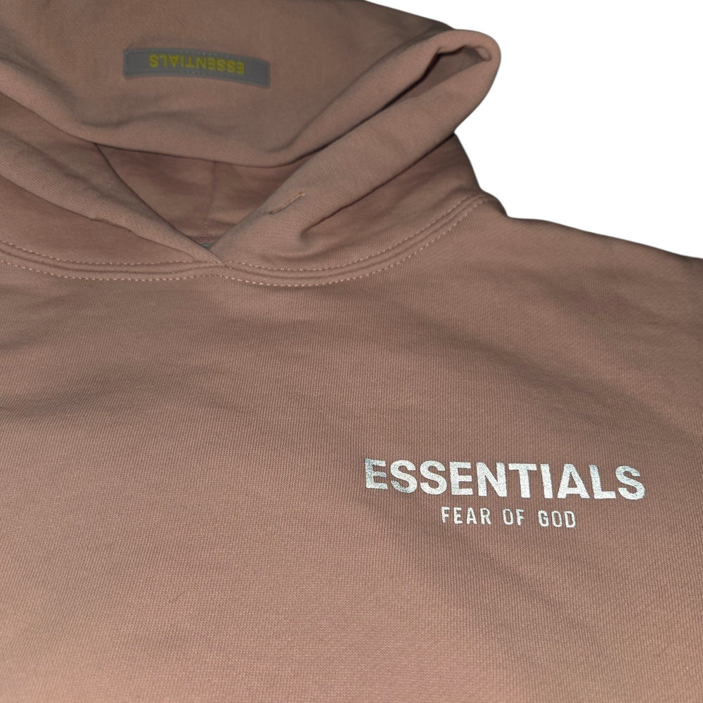 Fear of God Essentials Kids Pullover Hoodie 'Matte Blush' Size 8/M - Picture 3 of 9